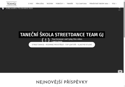 Zobrazit webové stránky Taneční škola Team GJ