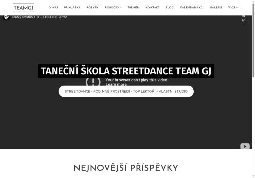 Zobrazit webové stránky Taneční škola Team GJ