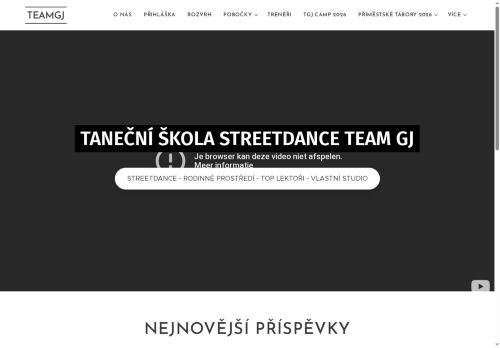 Zobrazit webové stránky Taneční škola Team GJ