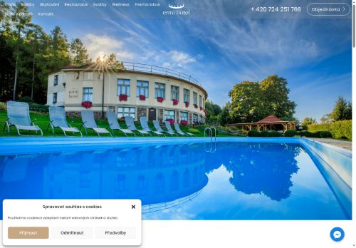 Webové stránky ERMIHOTEL s.r.o., Jince