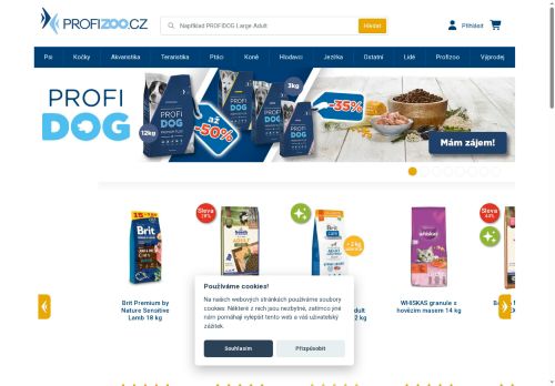 Webové stránky PROFIZOO s.r.o., Čáslav