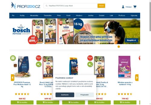 Webové stránky PROFIZOO s.r.o., Kolín