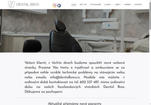 Zobrazit webové stránky Stomatologická ordinace Dental Bros - MDDr. Ondřej Hajko, MDDr. Ondřej Oleják