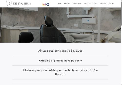 Zobrazit webové stránky Stomatologická ordinace Dental Bros - MDDr. Ondřej Hajko, MDDr. Ondřej Oleják