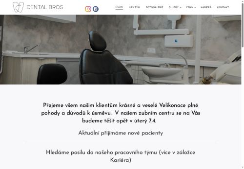 Zobrazit webové stránky Stomatologická ordinace Dental Bros - MDDr. Ondřej Hajko, MDDr. Ondřej Oleják