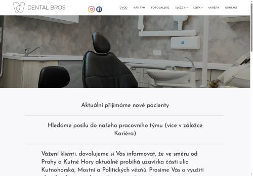 Zobrazit webové stránky Stomatologická ordinace Dental Bros - MDDr. Ondřej Hajko, MDDr. Ondřej Oleják