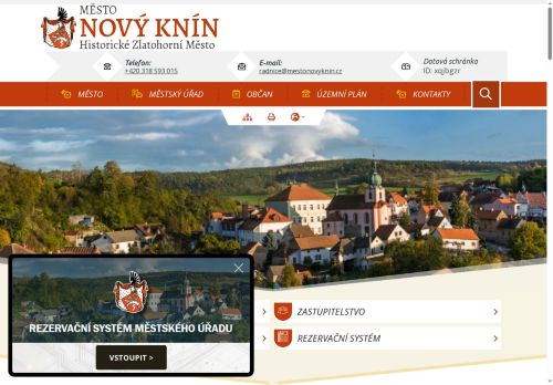 Zobrazit webové stránky Městský úřad Nový Knín