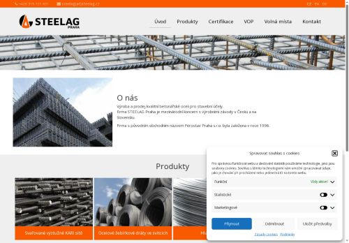 STEELAG Praha, s.r.o. nabízí práci na pozici Železář v obci Kralupy nad Vltavou