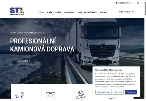 STL Express s.r.o. nabízí práci na pozici Řidiči sk. C + E v obci Kladno