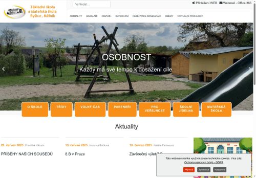 Základní škola a Mateřská škola Byšice, okres Mělník nabízí práci na pozici Učitel/ka tělesné výchovy, němčiny a občanské výchovy v obci Byšice