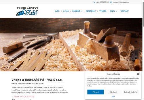 TRUHLÁŘSTVÍ - VALIŠ s.r.o. nabízí práci na pozici Administrativní pracovník/pracovnice v obci Lišany