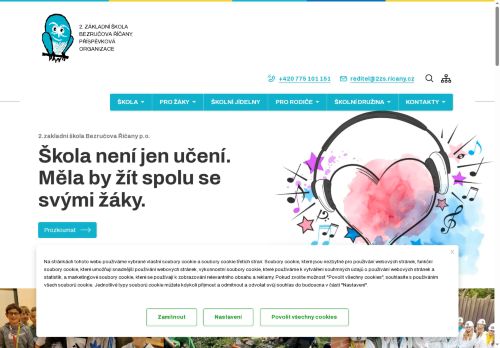 Zobrazit webové stránky 2. základní škola Bezručova Říčany, příspěvková organizace