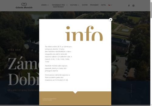 Zobrazit webové stránky Zámek Dobříš