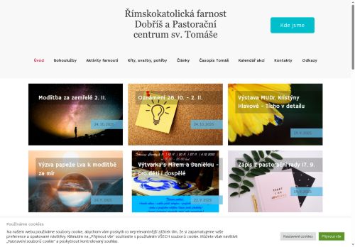 Zobrazit webové stránky Římskokatolická farnost Dobříš a Pastorační centrum sv. Tomáše