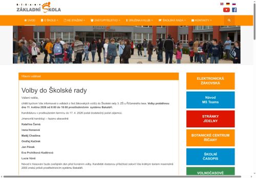 Zobrazit webové stránky 3. základní škola u Říčanského lesa Říčany, příspěvková organizace