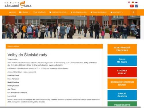 3. základní škola u Říčanského lesa Říčany, příspěvková organizace