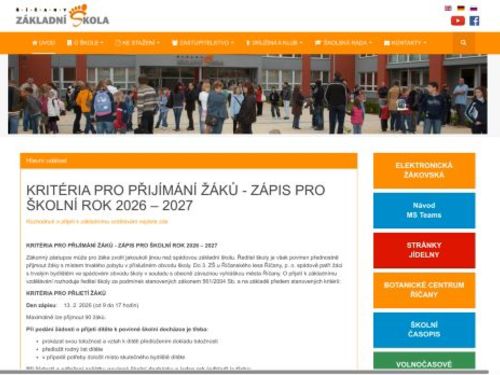 3. základní škola u Říčanského lesa Říčany, příspěvková organizace