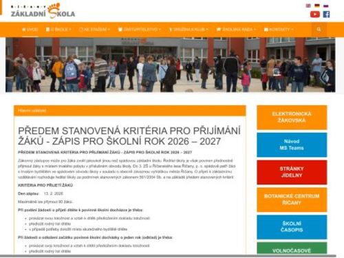 3. základní škola u Říčanského lesa Říčany, příspěvková organizace