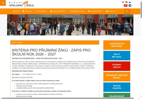 Zobrazit webové stránky 3. základní škola u Říčanského lesa Říčany, příspěvková organizace