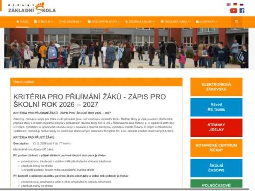 3. základní škola u Říčanského lesa Říčany, příspěvková organizace