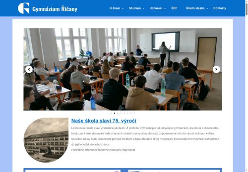 Zobrazit webové stránky Gymnázium Říčany