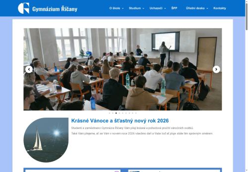 Zobrazit webové stránky Gymnázium Říčany