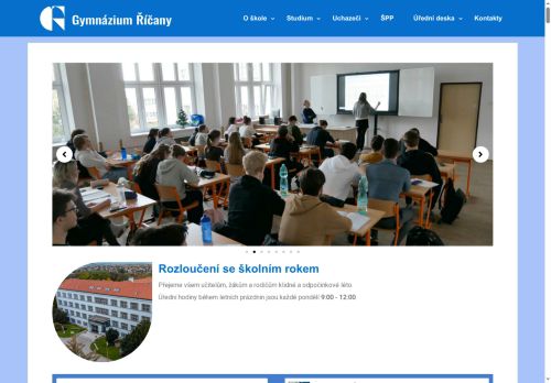 Zobrazit webové stránky Gymnázium Říčany