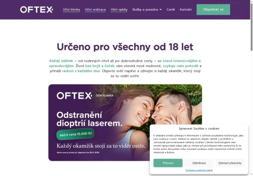 Zobrazit webové stránky Oční centrum OFTEX