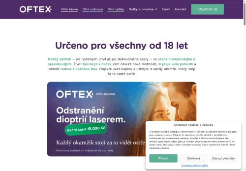 Webové stránky OFTAPRIM, s.r.o., Svitavy