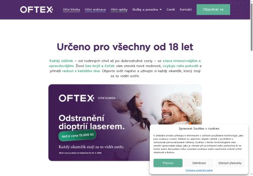 Webové stránky OFTAPRIM, s.r.o., Svitavy