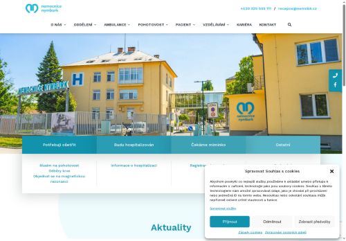 Zobrazit webové stránky Nemocnice Nymburk