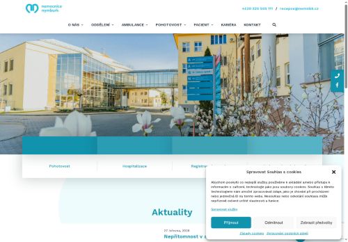 Zobrazit webové stránky Nemocnice Nymburk