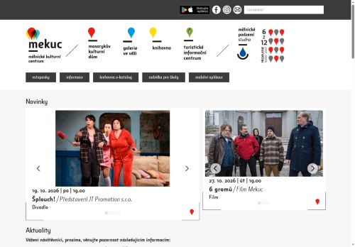 Zobrazit webové stránky Mělnické kulturní centrum