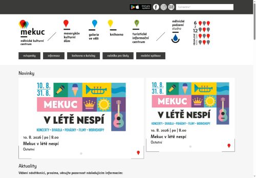 Zobrazit webové stránky Mělnické kulturní centrum