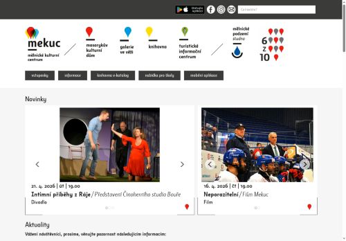 Zobrazit webové stránky Mělnické kulturní centrum