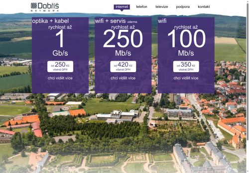 Zobrazit webové stránky Dobříš Network