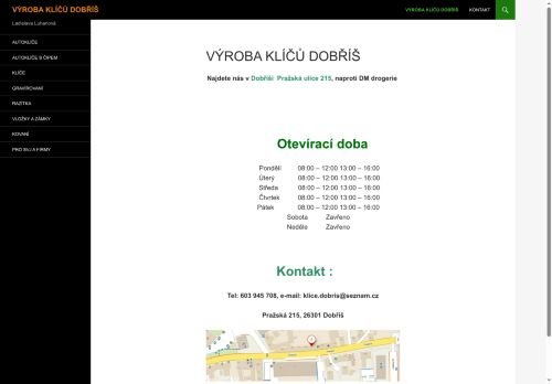 Zobrazit webové stránky Výroba klíčů Dobříš