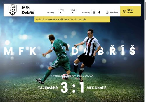 Zobrazit webové stránky Fotbalový klub Dobříš