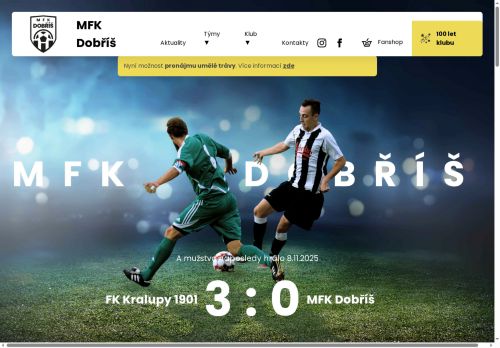 Zobrazit webové stránky Fotbalový klub Dobříš
