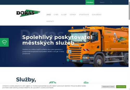 Zobrazit webové stránky Městské služby Dokas