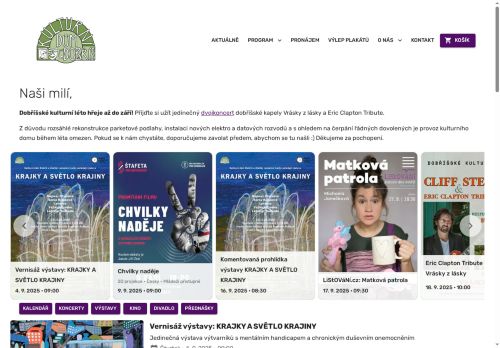 Zobrazit webové stránky Kulturní střediško Dobříš