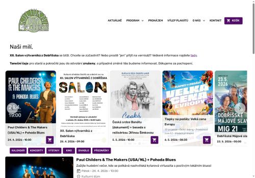 Zobrazit webové stránky Kulturní střediško Dobříš