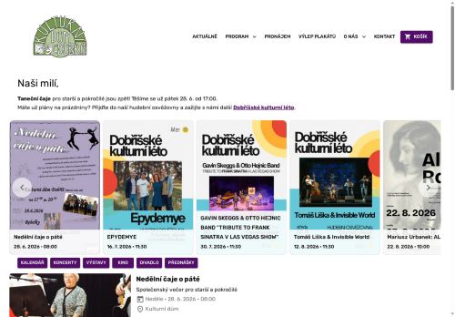 Zobrazit webové stránky Kulturní střediško Dobříš