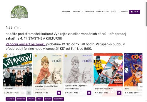 Zobrazit webové stránky Kulturní dům Dobříš