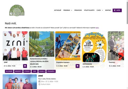 Zobrazit webové stránky Kulturní dům Dobříš