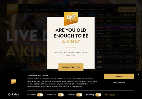 Webové stránky King's Entertainment a.s., Rozvadov