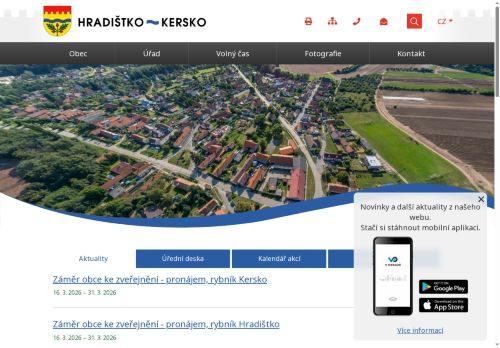 Zobrazit webové stránky Obecní úřad Hradištko