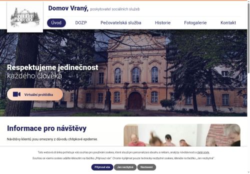 Domov Vraný, poskytovatel sociálních služeb nabízí práci na pozici Vedoucí oddělení sociální péče v obci Vraný
