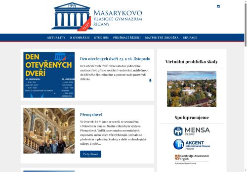 Zobrazit webové stránky Masarykovo klasické gymnázium, s.r.o.
