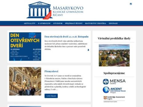Masarykovo klasické gymnázium, s.r.o.